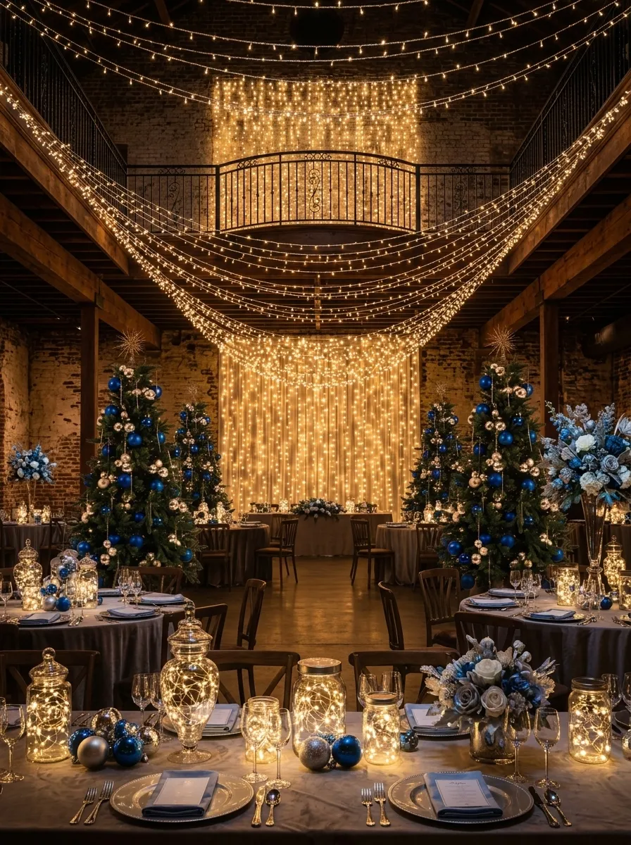 Atmosphere-driven event installation with fairy lights