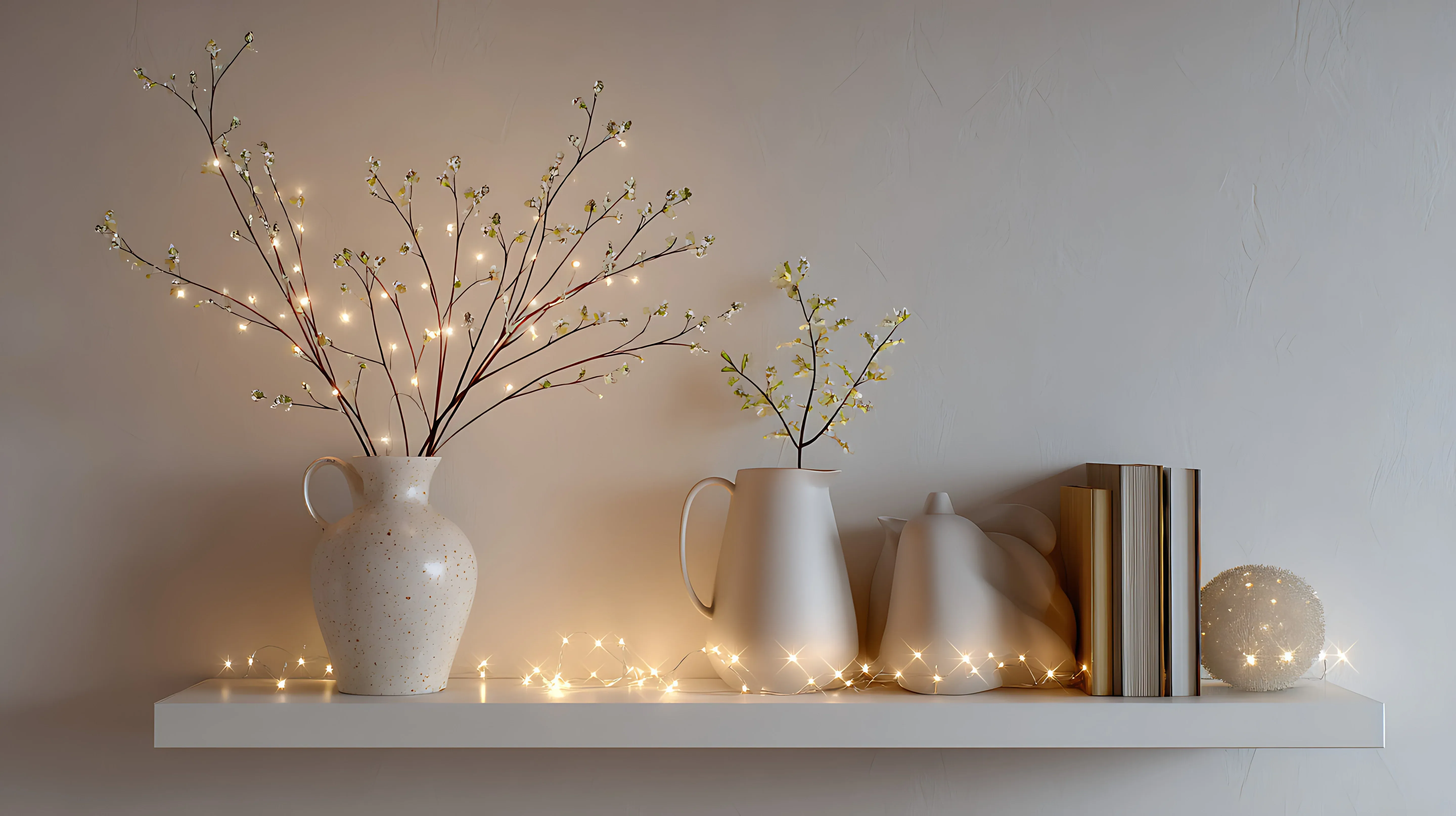 Fairy lights detail shot
