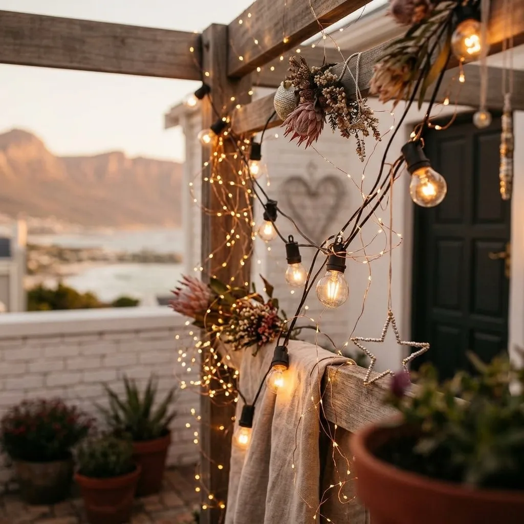 Fairy lights detail shot