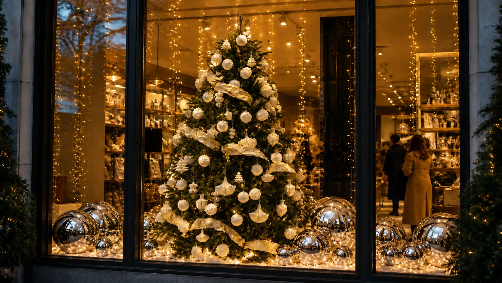 Retail storefront window display designed for impact